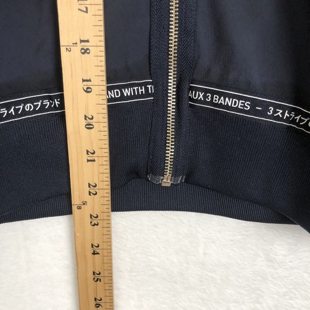 ADIDAS Reversible Full Zip Track Jacket Women's Sz S / M White Navy Blue Casual - Picture 7 of 13